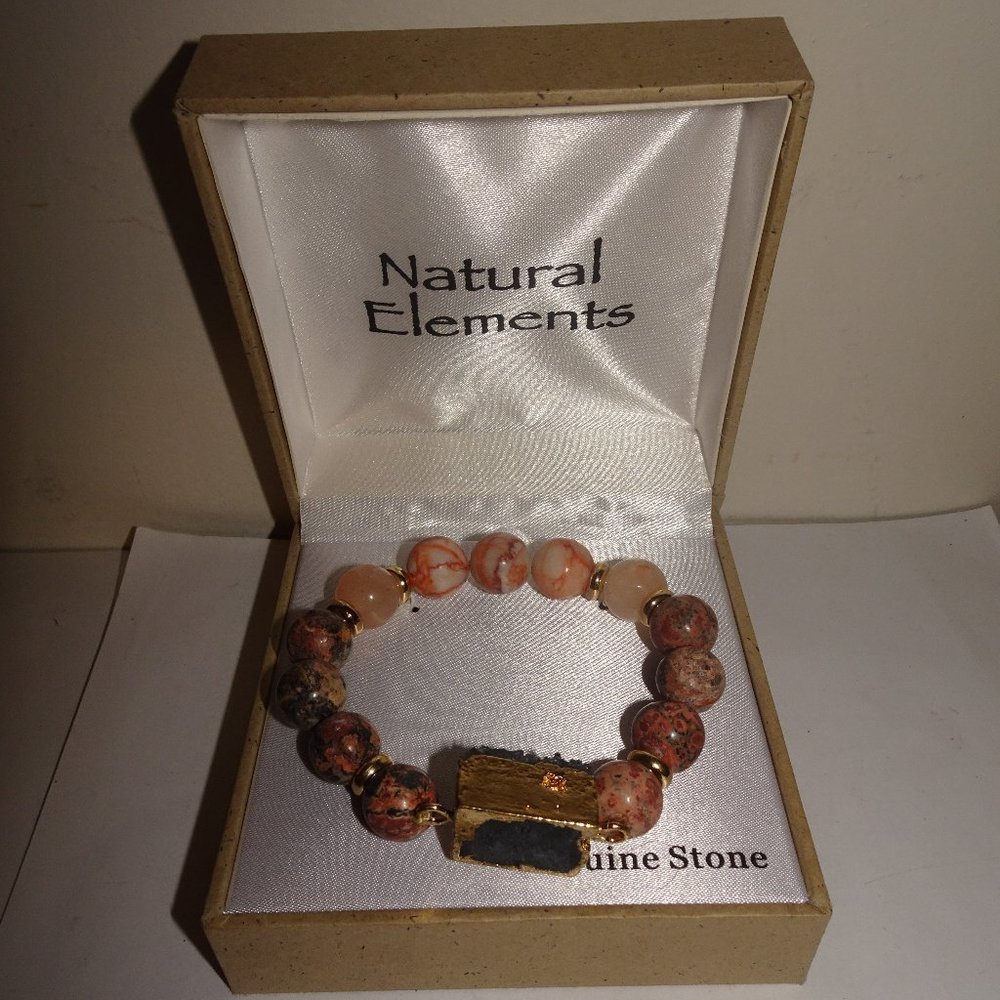 Natural Elements Genuine Stone Druzy Bracelet